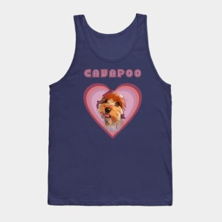 Cavapoo love (Fade retro) Tank Top